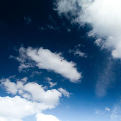 Low angle view of cloudy sky