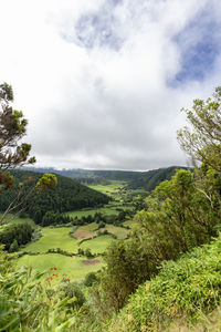 Scenic view of landscape against sky