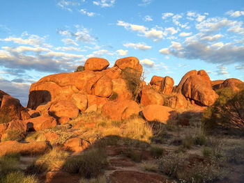 Rock formations in desert