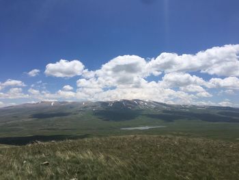 Scenic view of landscape against sky