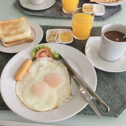 Close-up of served food