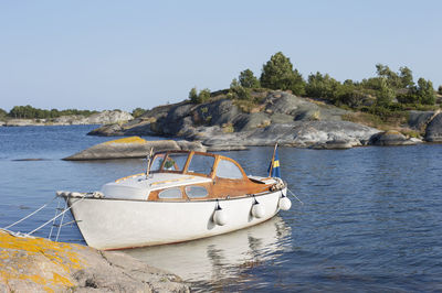 Moored boat, sweden