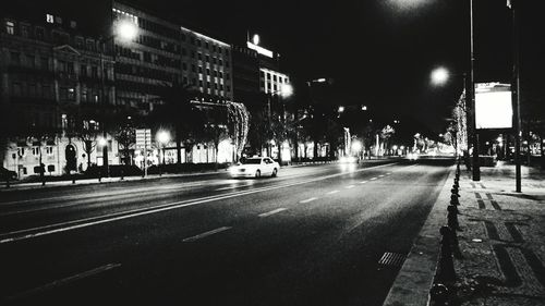 City street at night