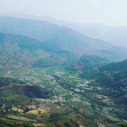 Aerial view of landscape