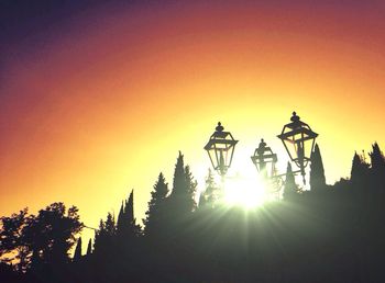 Sun shining through clouds