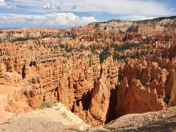 View of rock formations