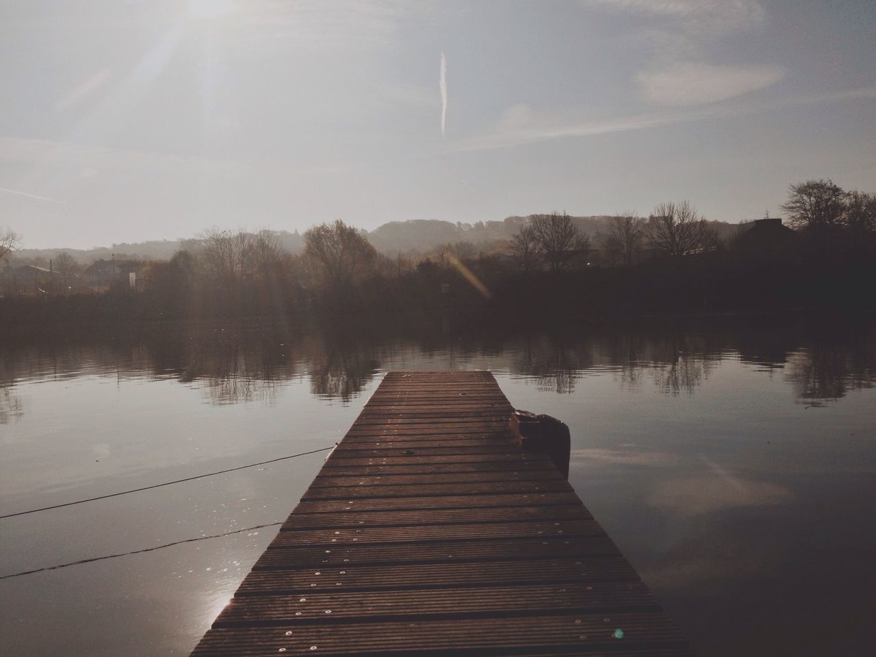 PIER OVER LAKE