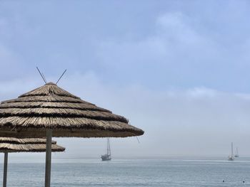 Panoramic view of sea against sky