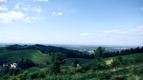 Scenic view of landscape against sky