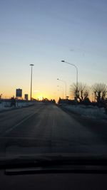 Road at sunset