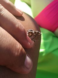 Close-up of human hand