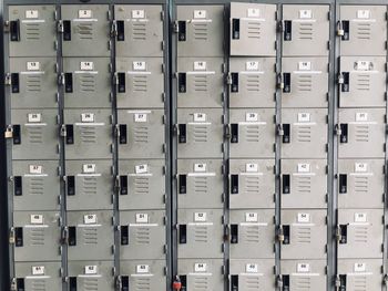 Full frame shot of lockers