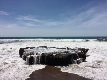 Scenic view of sea against sky