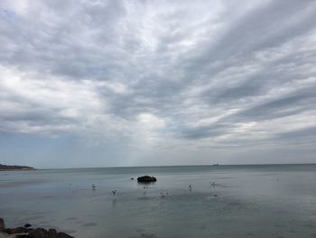 Scenic view of sea against sky