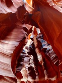 Low angle view of rock formation