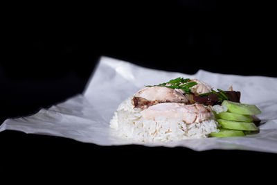 Close-up of food in plate