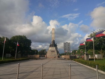 View of monument against cloudy sky