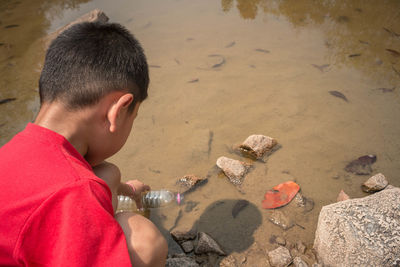 Boy on beach