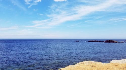 Scenic view of sea against sky