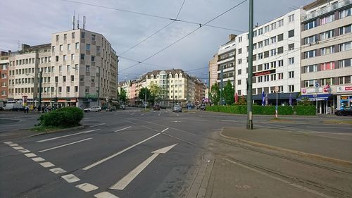 City street against clear sky