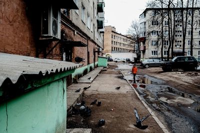 Street amidst buildings in city