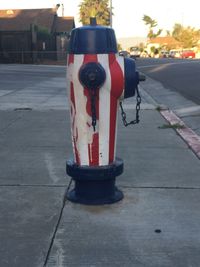 Close-up of fire hydrant in city