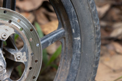 Close-up of wheel