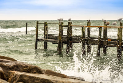 Scenic view of sea against sky