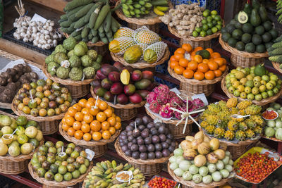 Fruits for sale in market