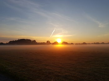 Scenic view of sunset