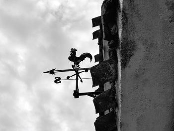 Low angle view of built structure against sky