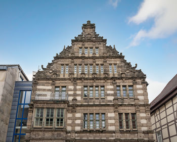 Low angle view of building against sky