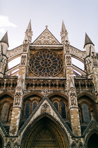 Low angle view of historical building against sky