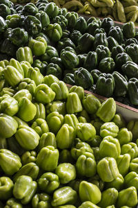 Full frame shot of green for sale at market stall