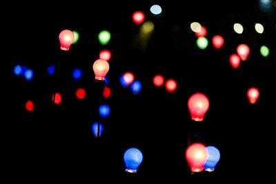 Defocused lights at night