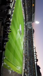 Aerial view of people in stadium