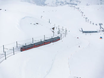 People skiing on snow