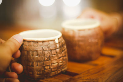 Close-up of cropped hand