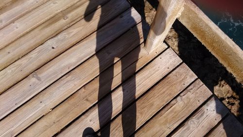 Close-up of wooden plank