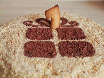 Close-up of chocolate cake