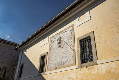 Low angle view of building against sky