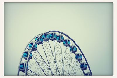 Low angle view of ferris wheel