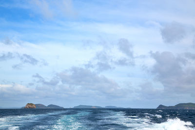 Scenic view of sea against sky