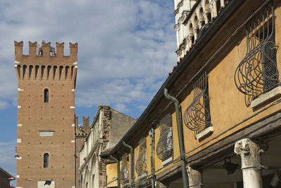 Low angle view of historical building