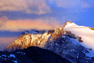 Scenic view of snowcapped mountain