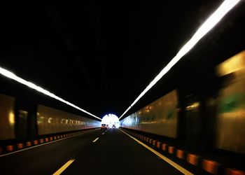 Illuminated tunnel