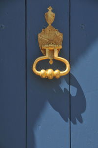 Close-up of door knocker 