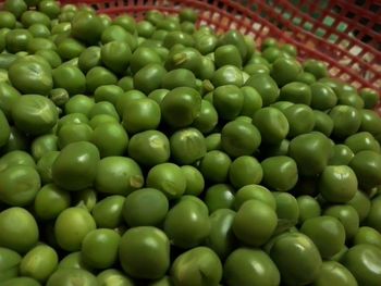 Full frame shot of fresh green chili peppers