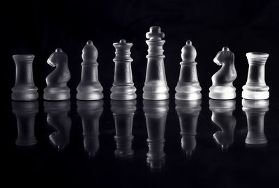 Full frame shot of chess pieces
