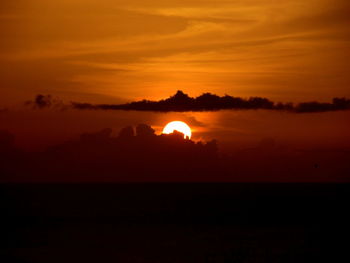 Scenic view of sunset sky